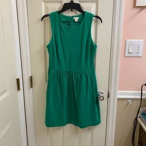 Forest green cute + classy J. Crew dress!